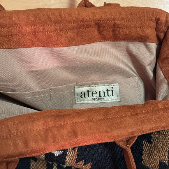 Atenti LARGE Black and Brown Travel Bag with Versatile Design - Picture 5 of 6